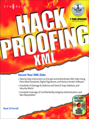 cover image of Hack Proofing XML